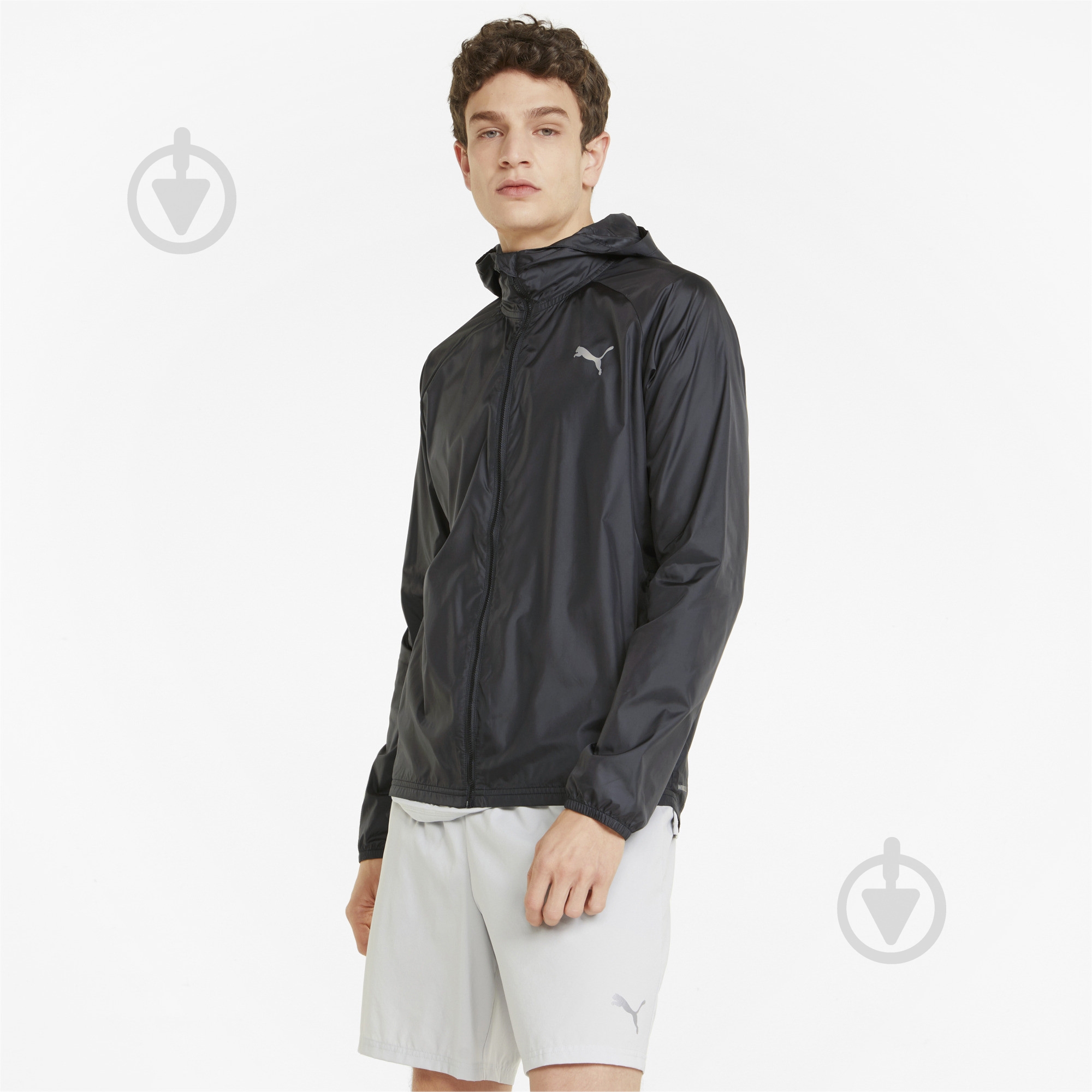 Ветровка мужская демисезонная Puma FAVORITE WOVEN JACKET M 52168401 р.XL черная - фото 1