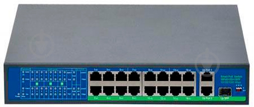 Коммутатор PowerPlant POE1603L 16 каналов - фото 1