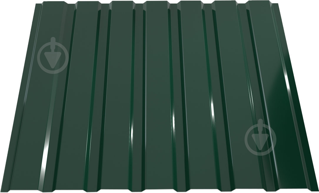 Профнастил глянцевый PSM PROFILE ПР-15А 0,5x1155x1200 мм RAL 6005 зелёный - фото 1 Профнастил глянцевый PSM PROFILE ПР-15А 0,5x1155x1200 мм RAL 6005 зелёный - фото 1