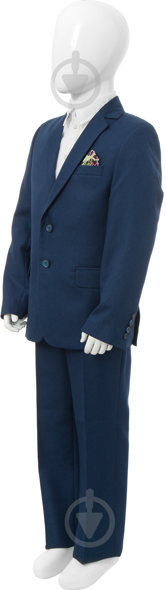 Костюм школьный для мальчика р. 30 / р. 128 синий - фото 2