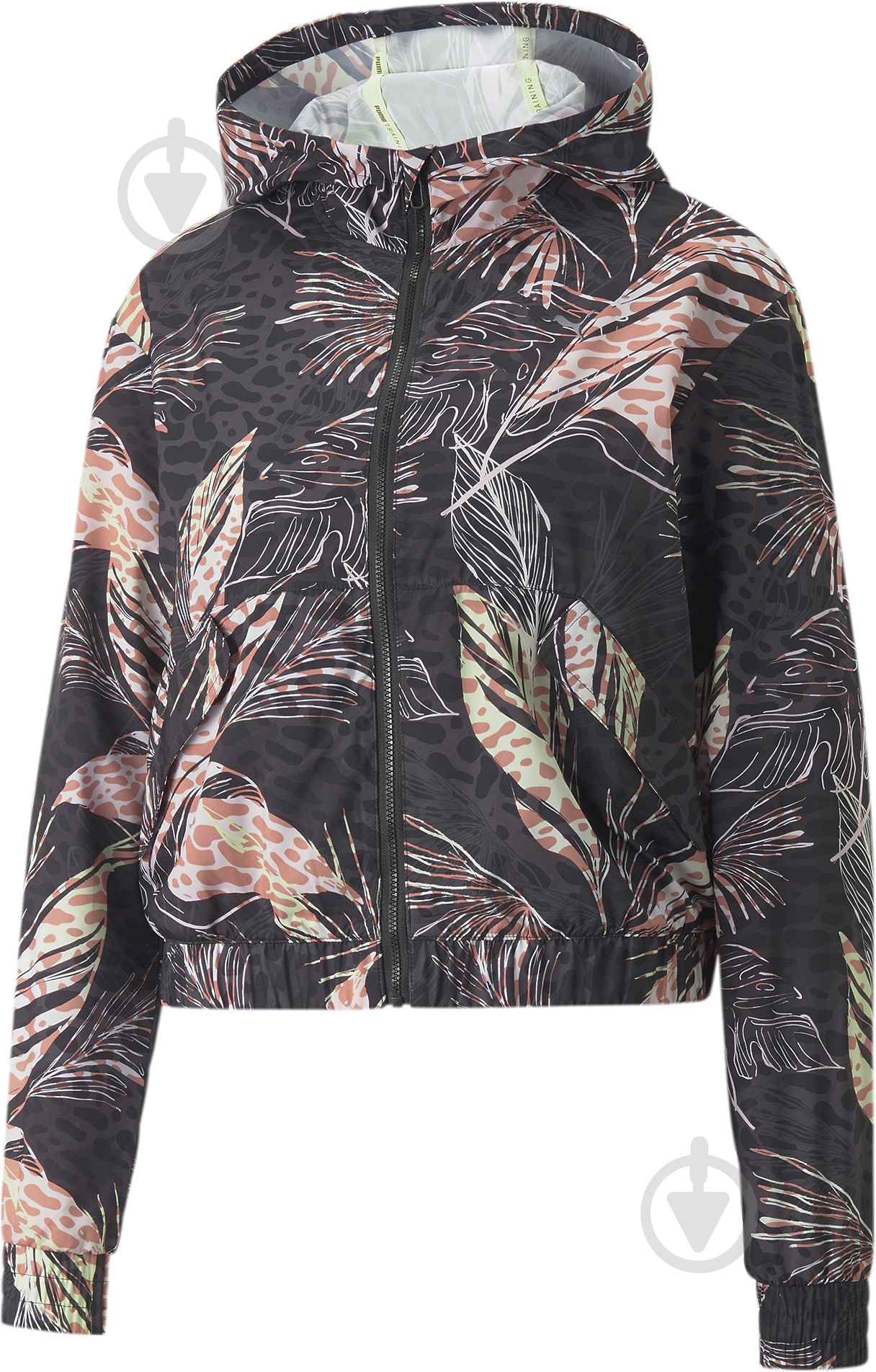 Ветровка женская демисезонная Puma TRAIN AOP WOVEN JACKET 52162151 р.S разноцветная - фото 4 Ветровка женская демисезонная Puma TRAIN AOP WOVEN JACKET 52162151 р.S разноцветная - фото 4