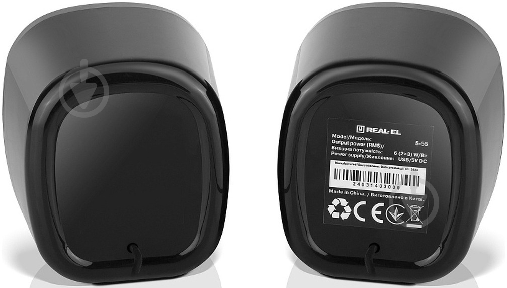 Акустическая система Real-el S-55 2.0 black - фото 2