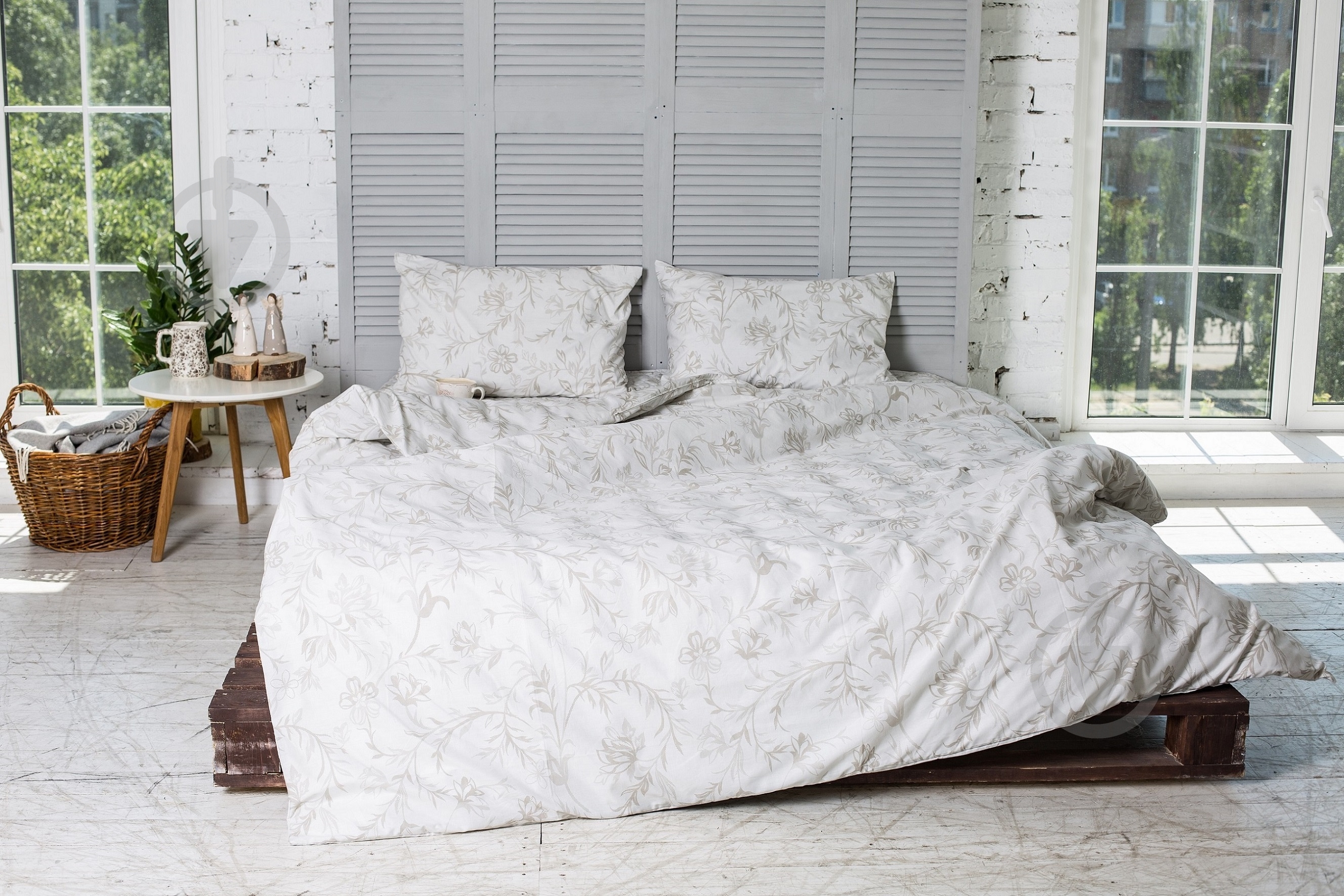 Комплект постельного белья 2.0 Евро бежевый Ecotton - фото 1 Комплект постельного белья 2.0 Евро бежевый Ecotton - фото 1
