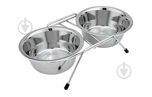 Подставка Swastik Industries с мисками 2x240 мл SWT2401-1 - фото 1 Подставка Swastik Industries с мисками 2x240 мл SWT2401-1 - фото 1