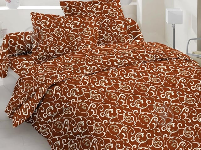 Комплект постельного белья 2.0 Евро коричневый Ecotton - фото 1 Комплект постельного белья 2.0 Евро коричневый Ecotton - фото 1