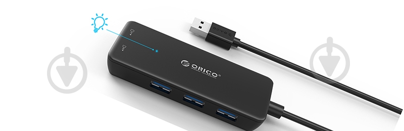 USB-хаб Orico H3TS-U3-V1-BK-BP - фото 3