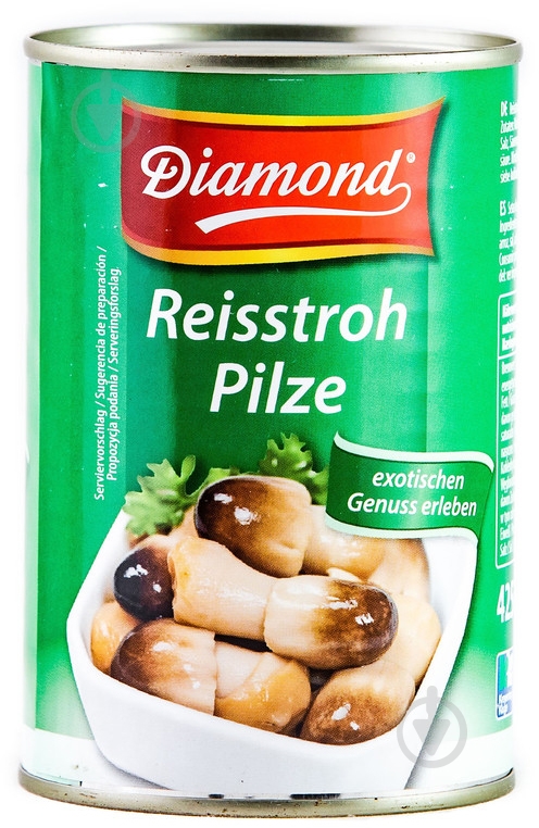 Грибы консервированные Diamond Соломенные 425 г - фото 1
