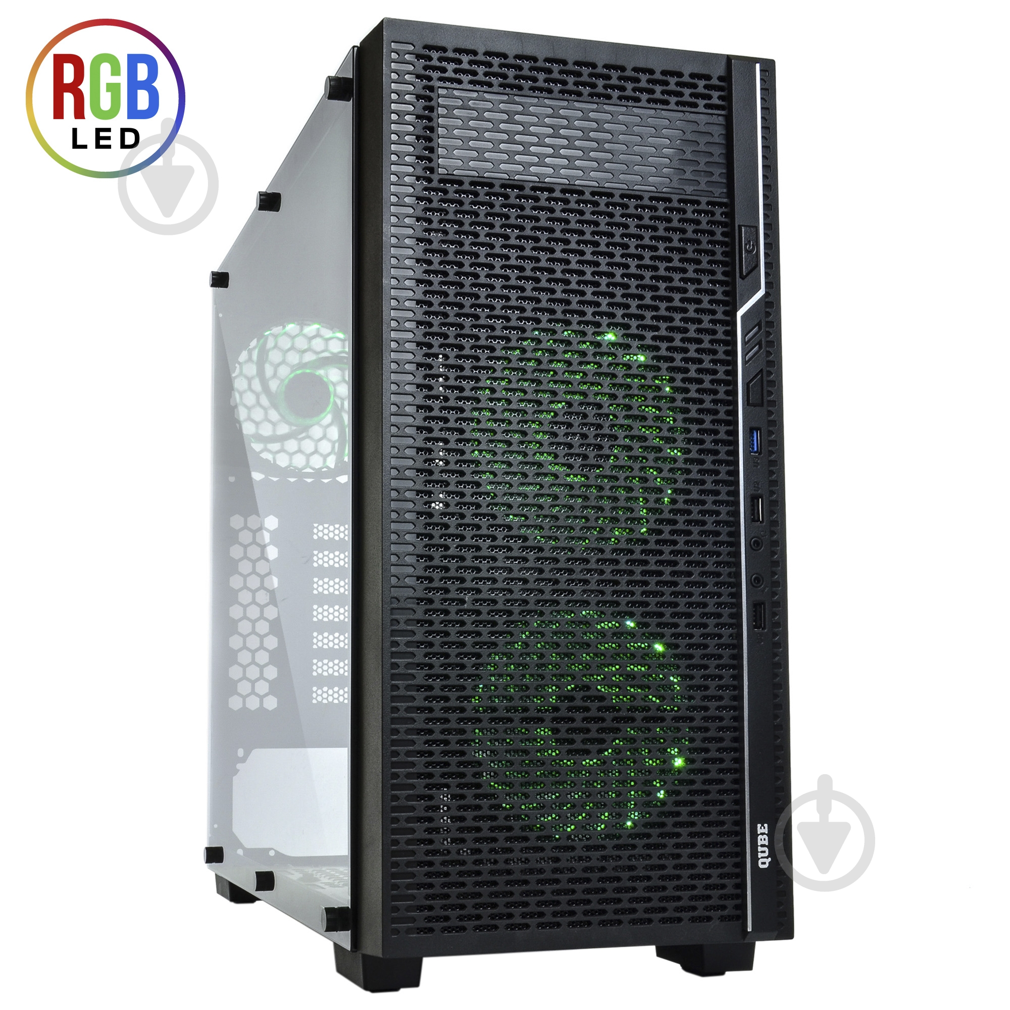 Корпус QUBE QBF26 Black (QBF26_WCNU3) - фото 2 Корпус QUBE QBF26 Black (QBF26_WCNU3) - фото 2