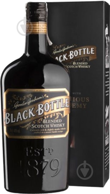 Виски Black Bottle бленд подарункова коробка 0,7 л - фото 1 Виски Black Bottle бленд подарункова коробка 0,7 л - фото 1