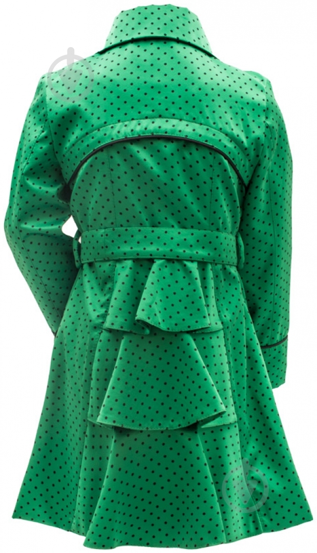 Плащ для девочки Alisa Line Хризантема Горох р.134 зеленый 1,30002500000005E+15 - фото 3