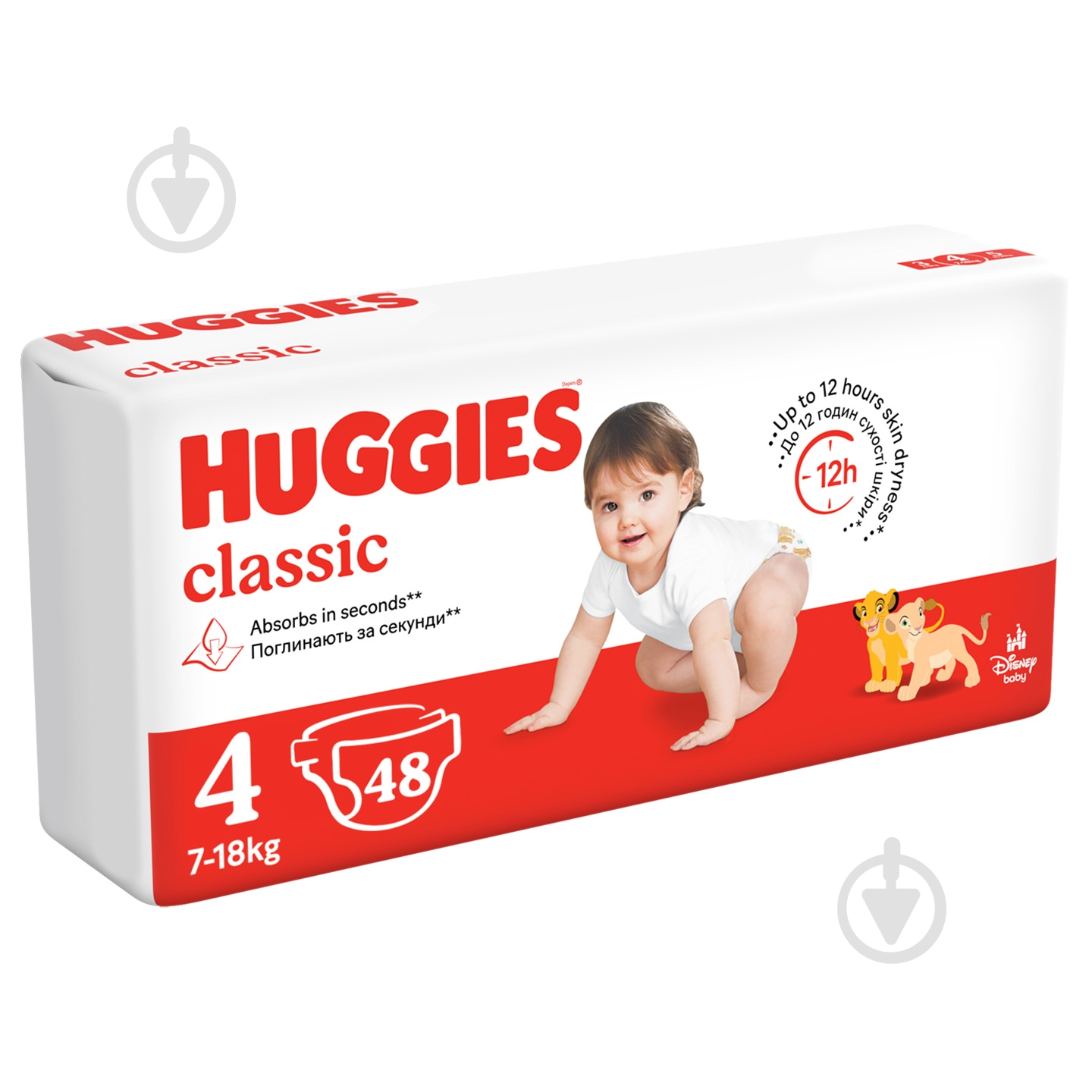 Подгузники Huggies Classic 4 7-18 кг 48 шт. - фото 2