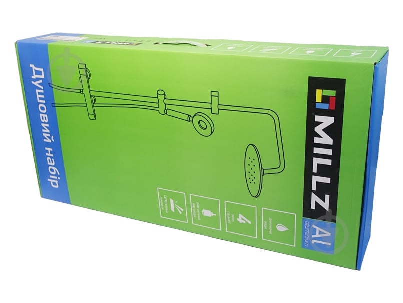 Душевая система MILLZ мультирежимная серая MRS-AL-C95 (gray) - фото 8