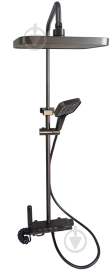 Душевая система MILLZ мультирежимная серая MRS-AL-C95 (gray) - фото 1