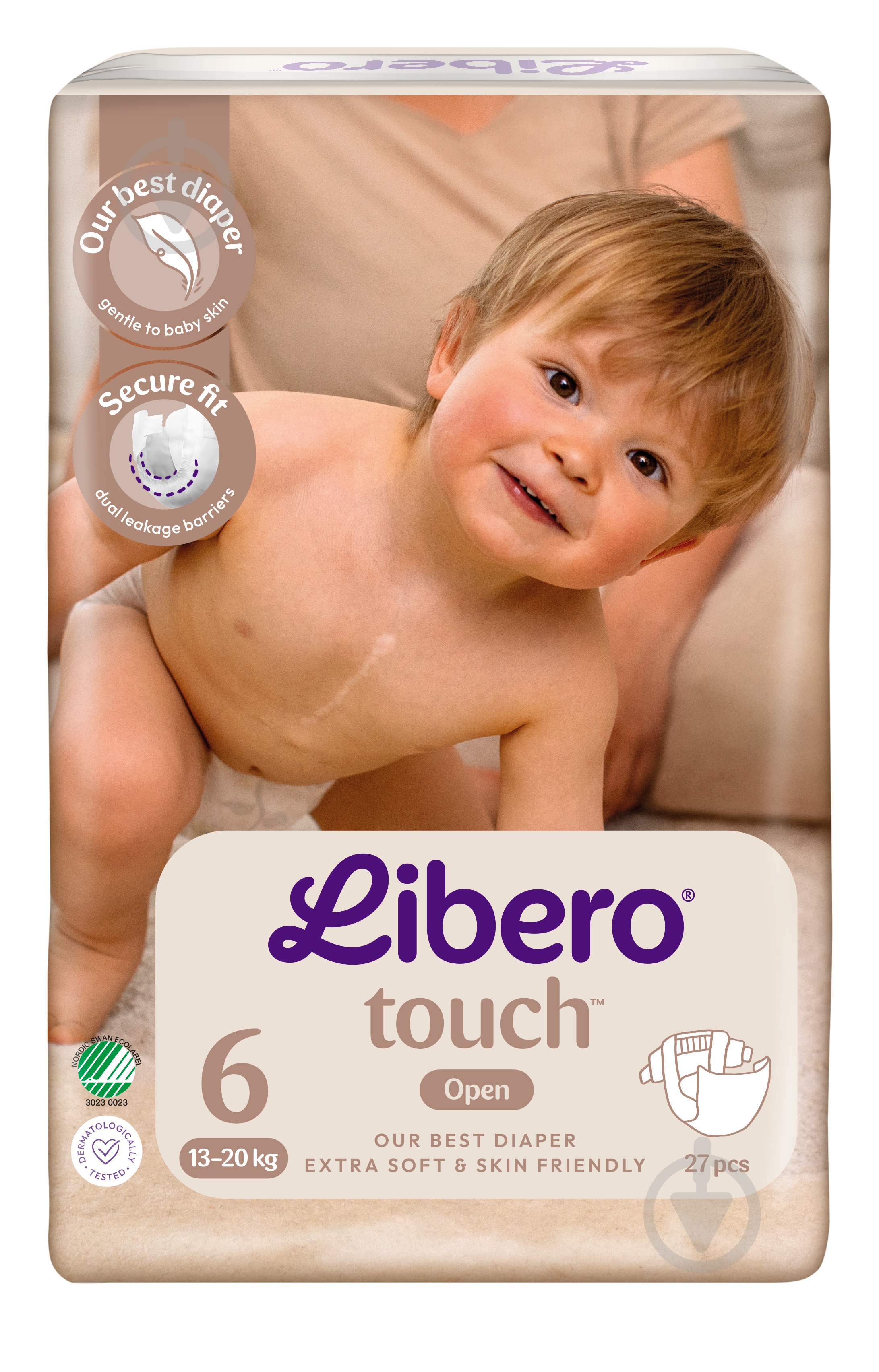 Подгузники Libero Touch 6 13-19 кг 27 шт. - фото 2