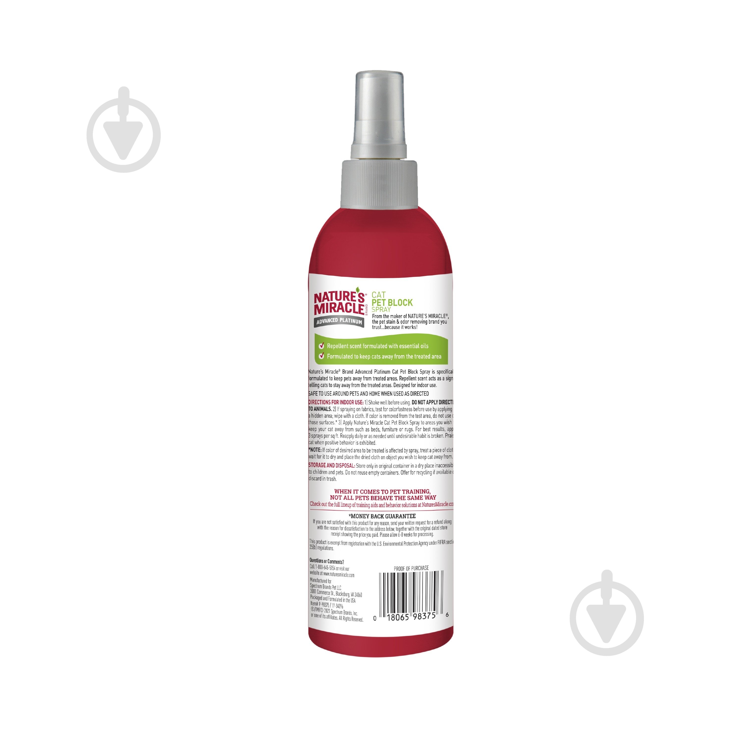 Отпугиватель 8in1 NM JFC Pet Block Cat Repellent Spray для кошек 236 мл - фото 2 Отпугиватель 8in1 NM JFC Pet Block Cat Repellent Spray для кошек 236 мл - фото 2