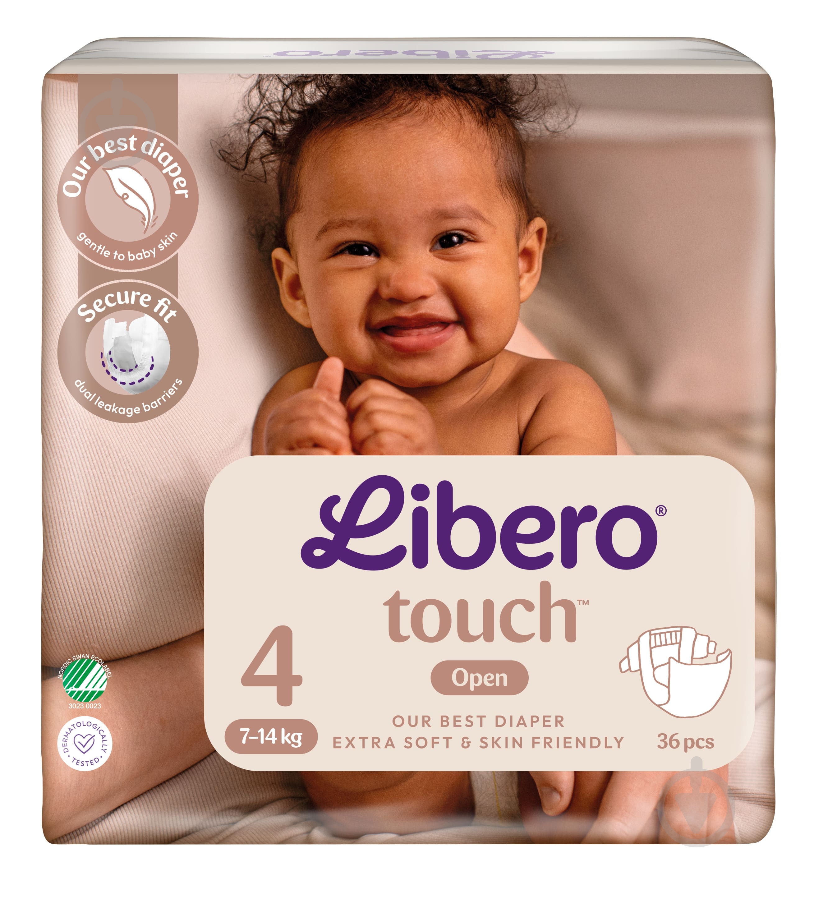 Подгузники Libero Touch 4 7-14 кг 36 шт. - фото 2