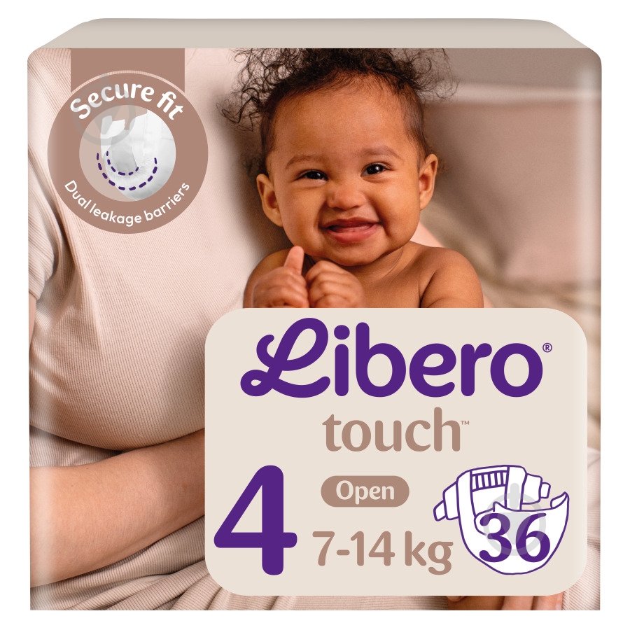 Подгузники Libero Touch 4 7-14 кг 36 шт. - фото 1