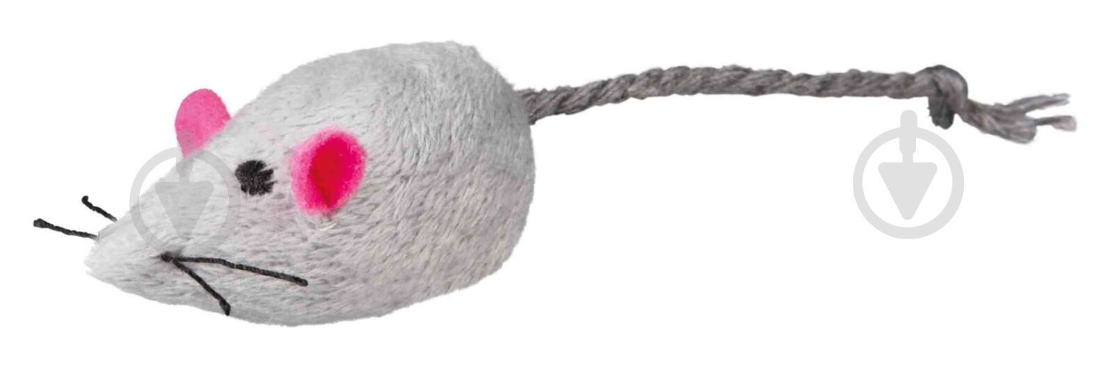 Игрушка для котов Trixie мышь мех с колокольчиком 4 см 1 шт. 4139 - фото 2