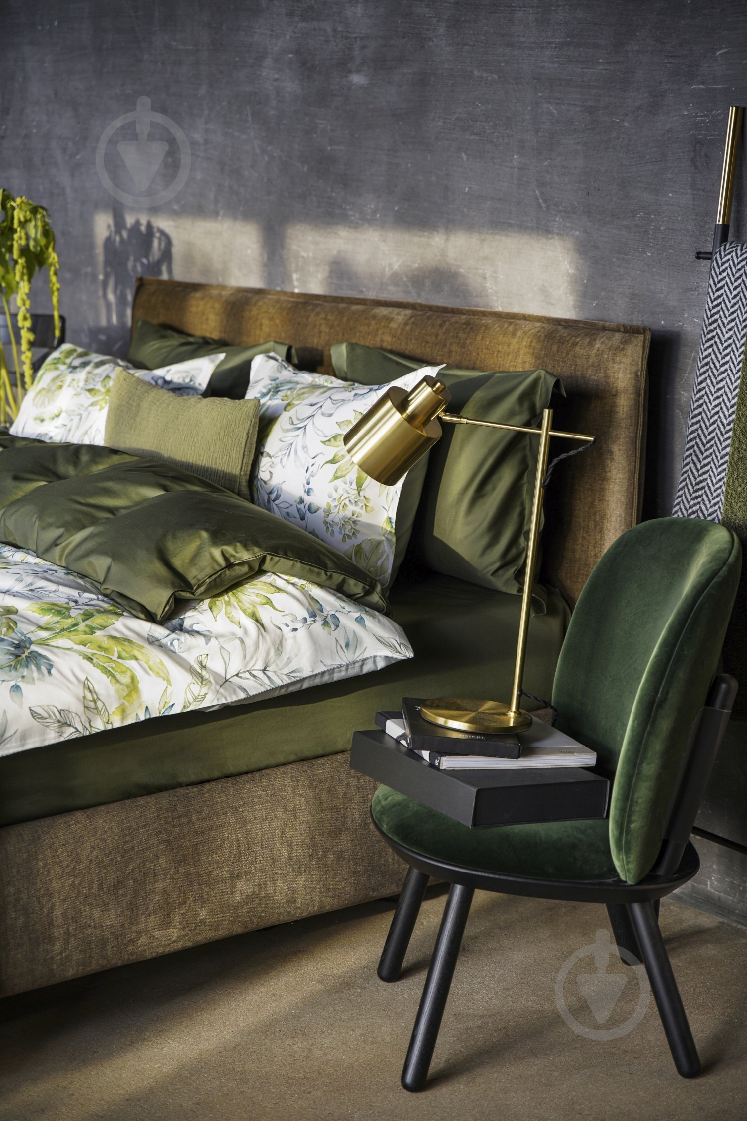 Комплект постельного белья Flora 2.0 белый с рисунком Decoflux - фото 2 Комплект постельного белья Flora 2.0 белый с рисунком Decoflux - фото 2