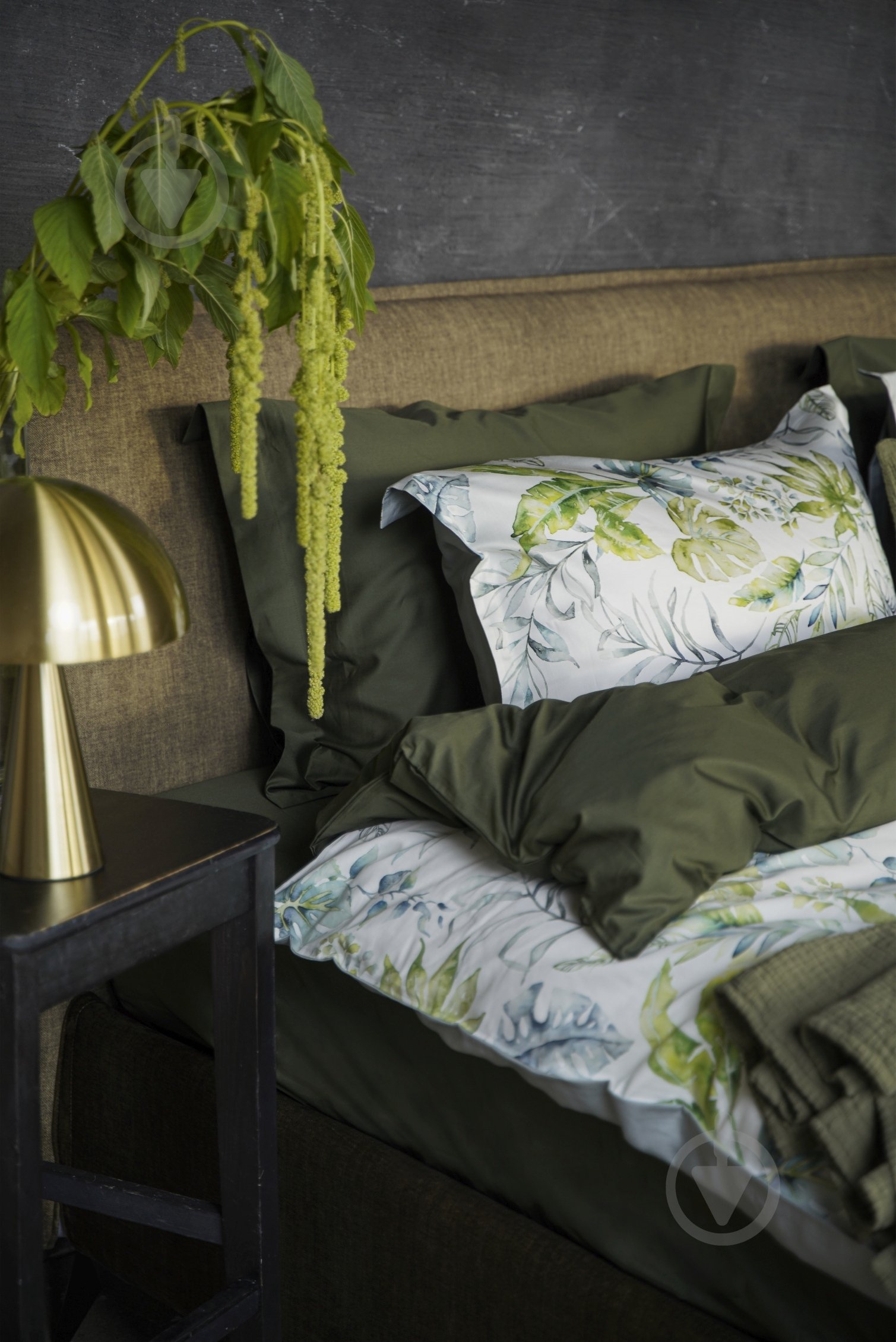 Комплект постельного белья Flora 2.0 белый с рисунком Decoflux - фото 3 Комплект постельного белья Flora 2.0 белый с рисунком Decoflux - фото 3