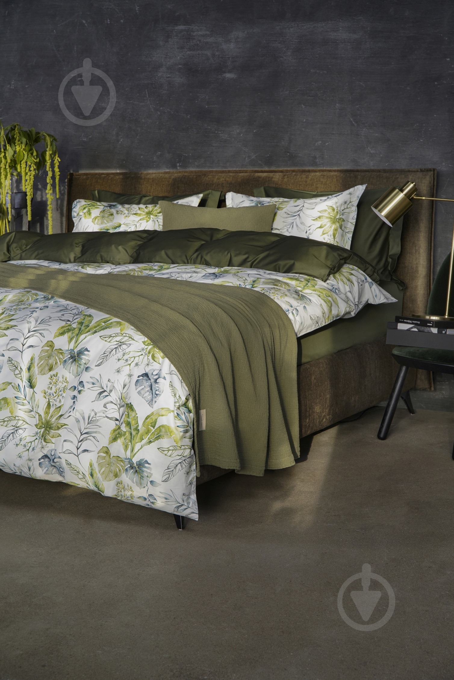 Комплект постельного белья Flora 2.0 белый с рисунком Decoflux - фото 4 Комплект постельного белья Flora 2.0 белый с рисунком Decoflux - фото 4