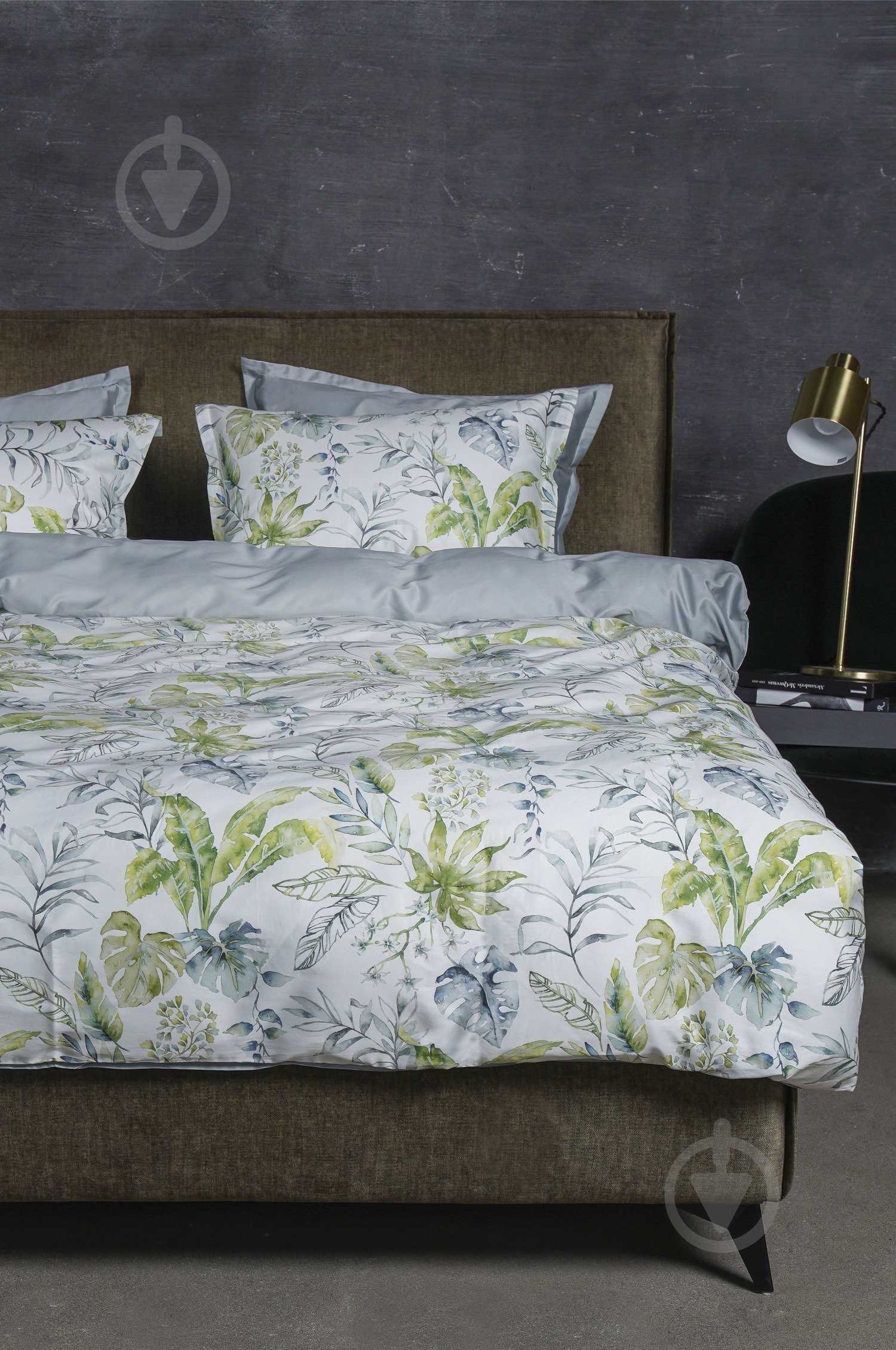 Комплект постельного белья Flora 2.0 белый с рисунком Decoflux - фото 6 Комплект постельного белья Flora 2.0 белый с рисунком Decoflux - фото 6