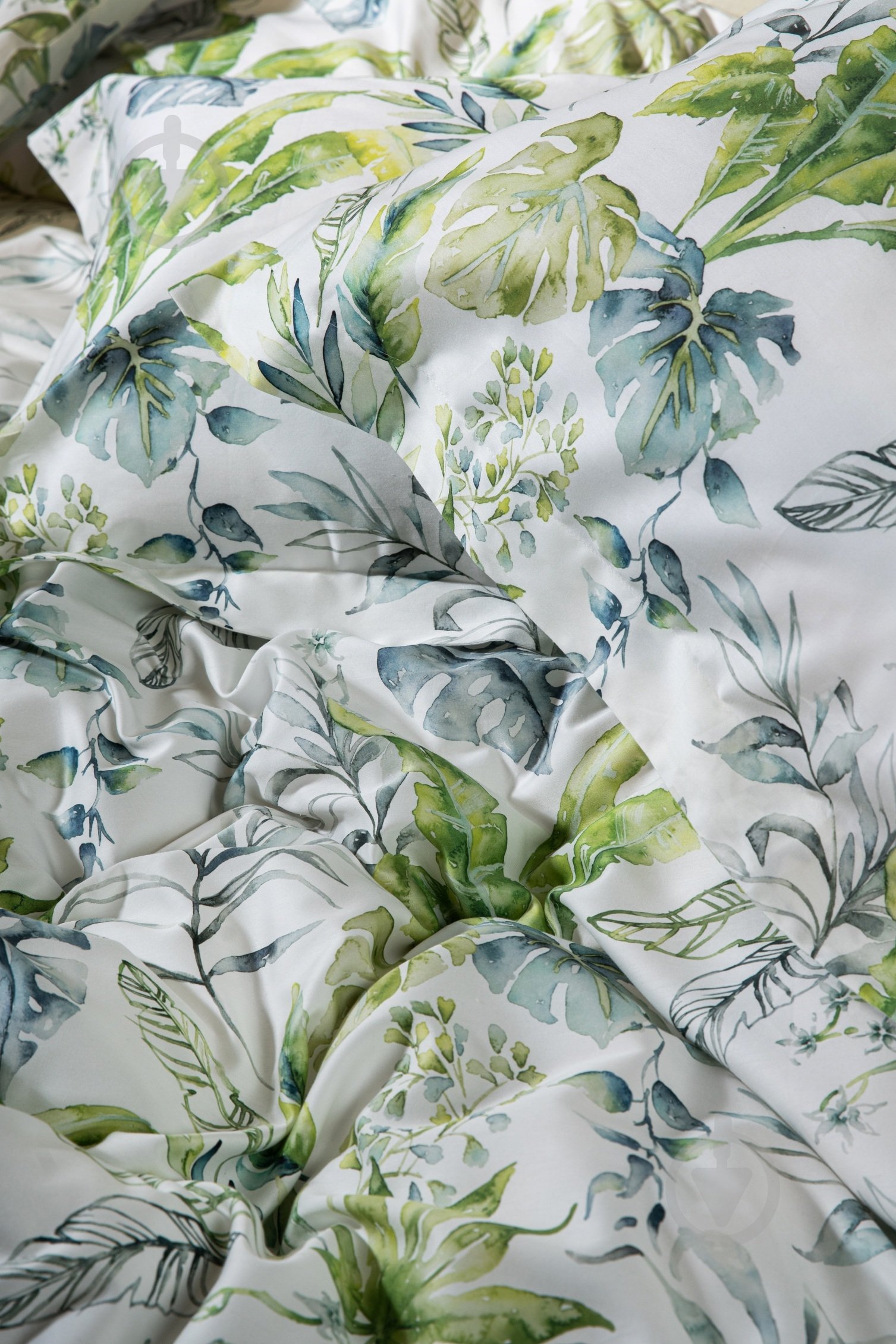 Комплект постельного белья Flora 2.0 белый с рисунком Decoflux - фото 7 Комплект постельного белья Flora 2.0 белый с рисунком Decoflux - фото 7