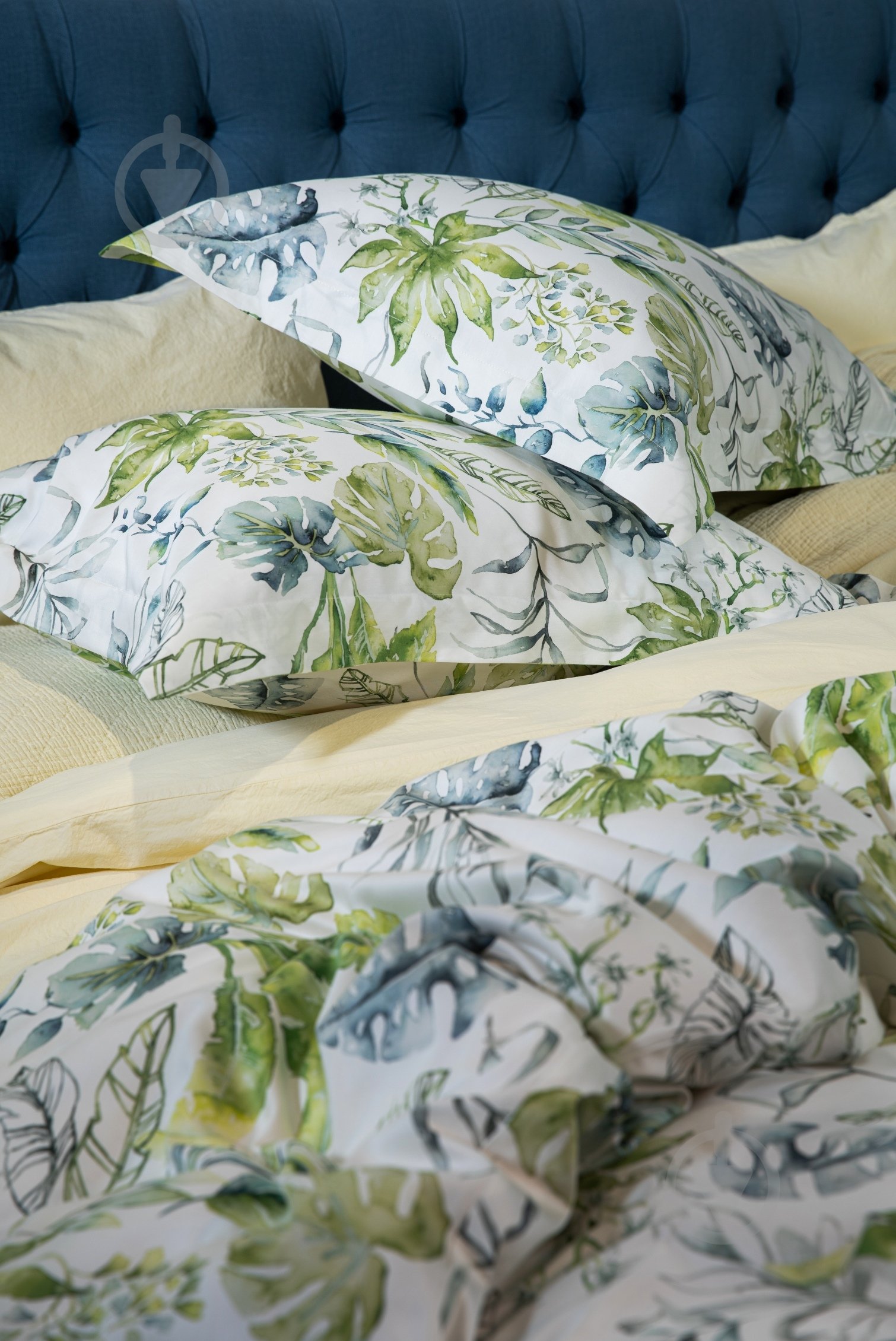 Комплект постельного белья Flora 2.0 белый с рисунком Decoflux - фото 8 Комплект постельного белья Flora 2.0 белый с рисунком Decoflux - фото 8