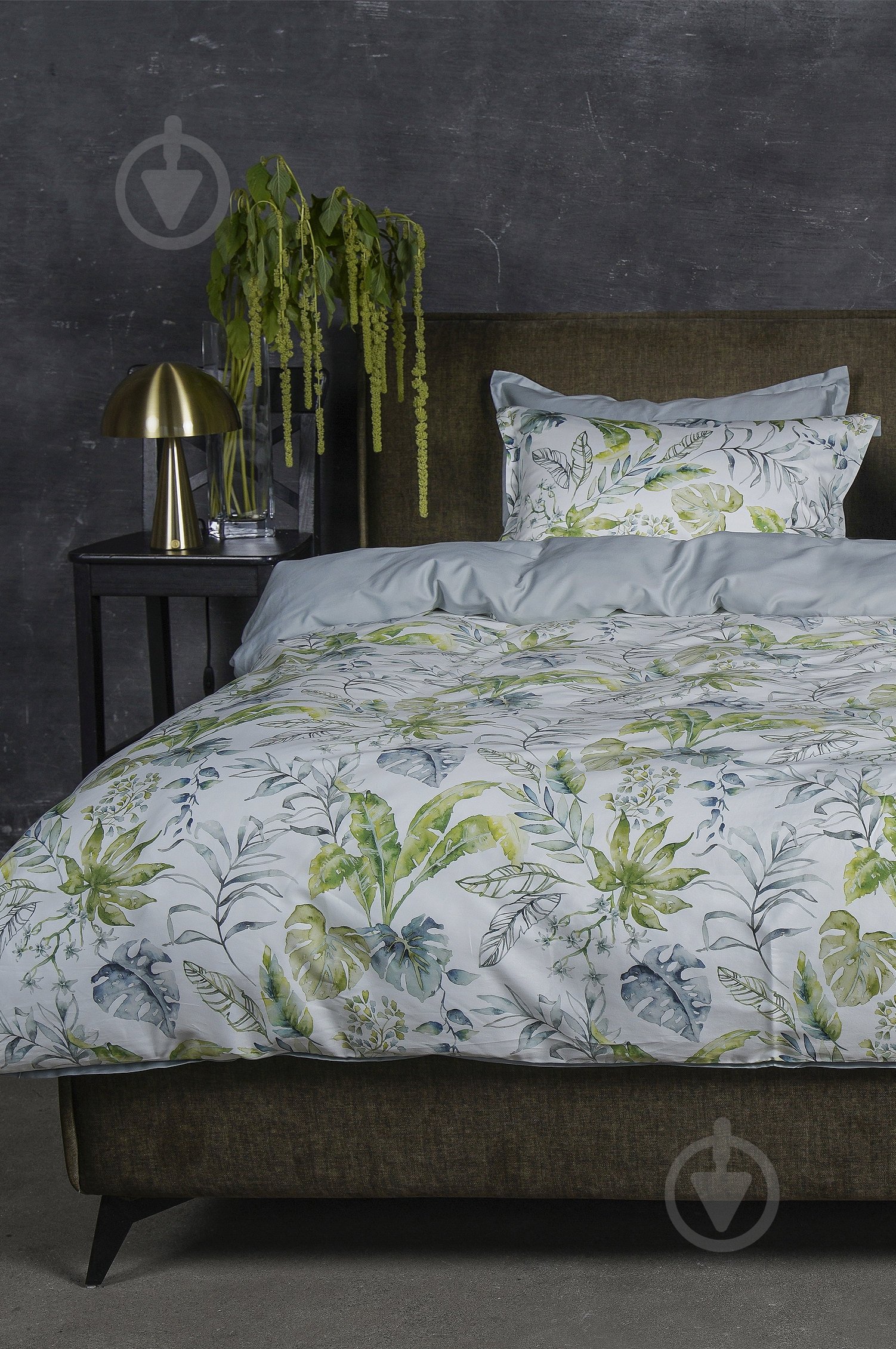 Комплект постельного белья Flora 2.0 белый с рисунком Decoflux - фото 9 Комплект постельного белья Flora 2.0 белый с рисунком Decoflux - фото 9