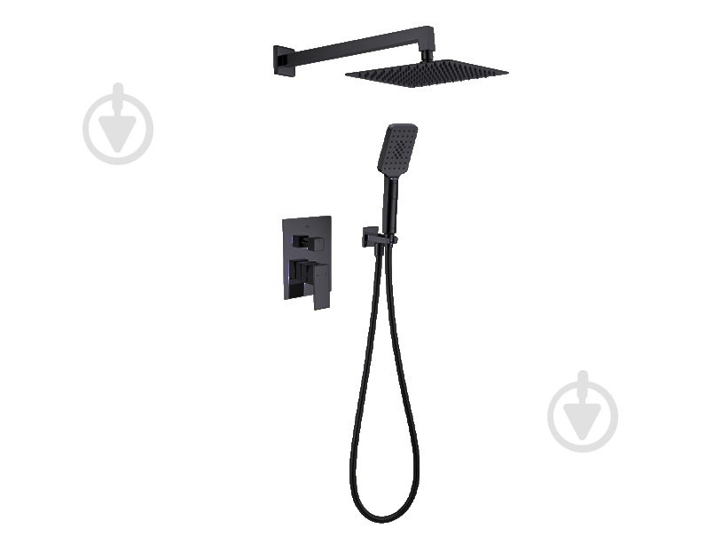 Душевая система AiM скрытого монтажа черный матовый DG205 matte black - фото 1