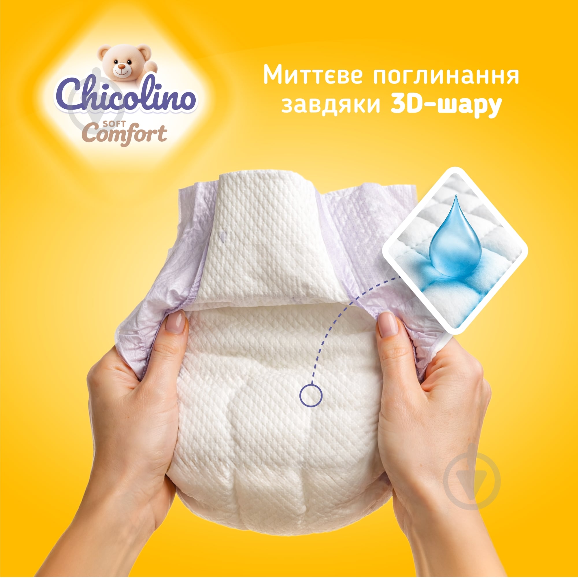 Подгузники Chicolino Soft comfort 3 4-9 кг 36 шт. - фото 2