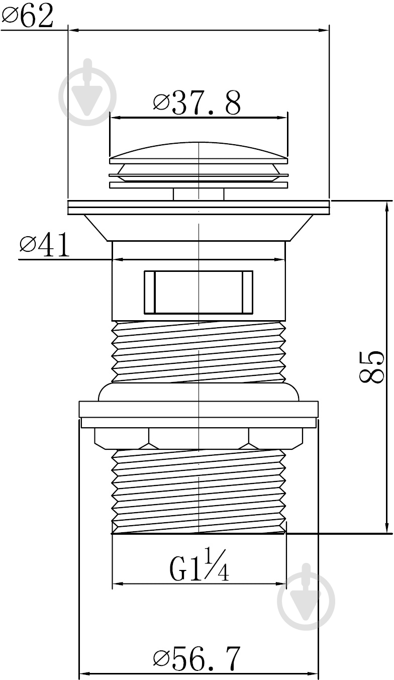Донный клапан Imprese Pop-up PP280stribro - фото 2