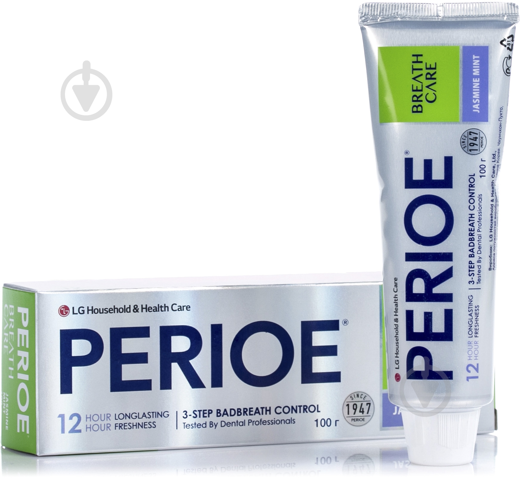 Зубная паста Perioe Breath Care Жасмин и мята 100 г - фото 2 Зубная паста Perioe Breath Care Жасмин и мята 100 г - фото 2