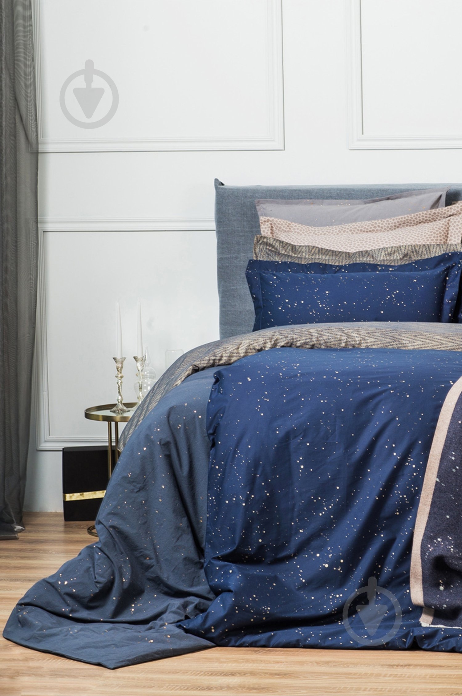 Комплект постельного белья Cosmos Dark 2.0 синий Decoflux - фото 2