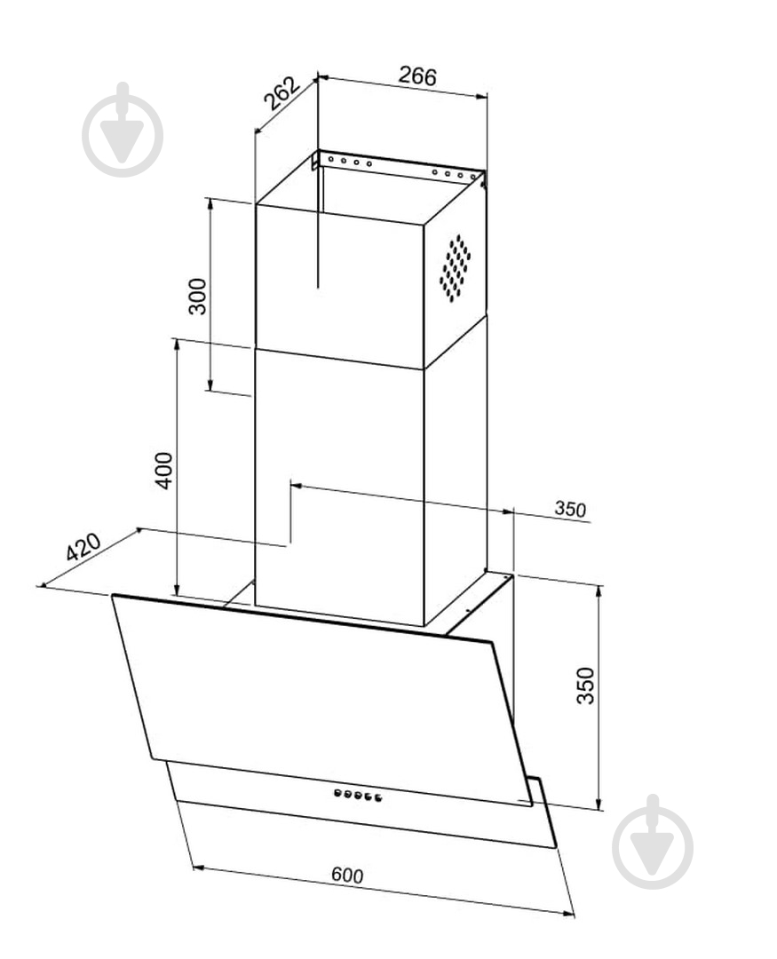 Вытяжка Jantar VR 650 LED 60 BL - фото 9