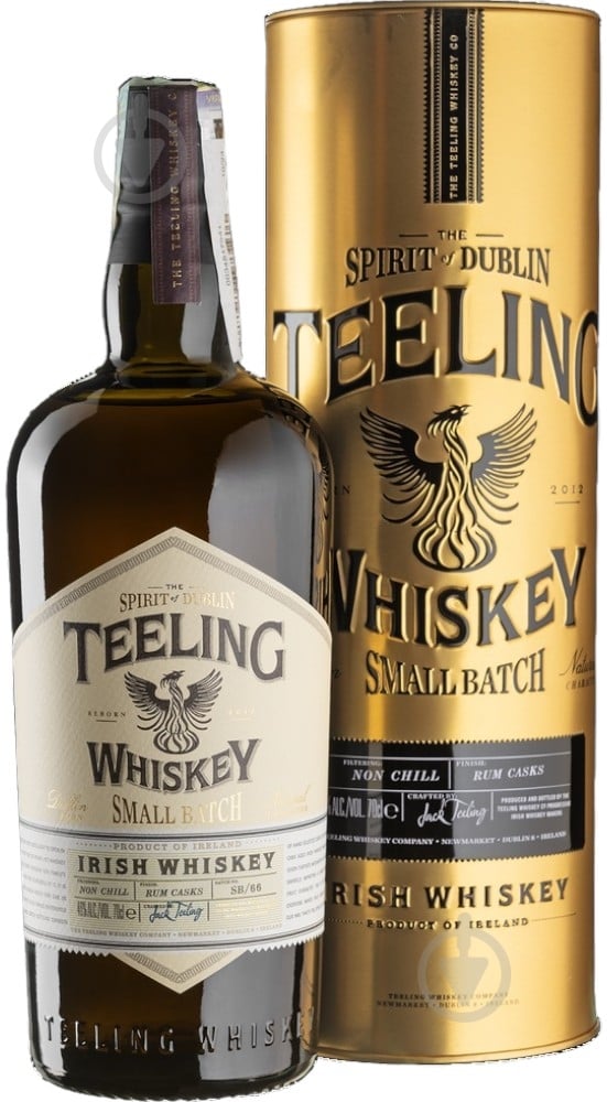 Виски Teeling бленд "Teeling Small Batch" тубус золотого цвета 0,7 л - фото 1