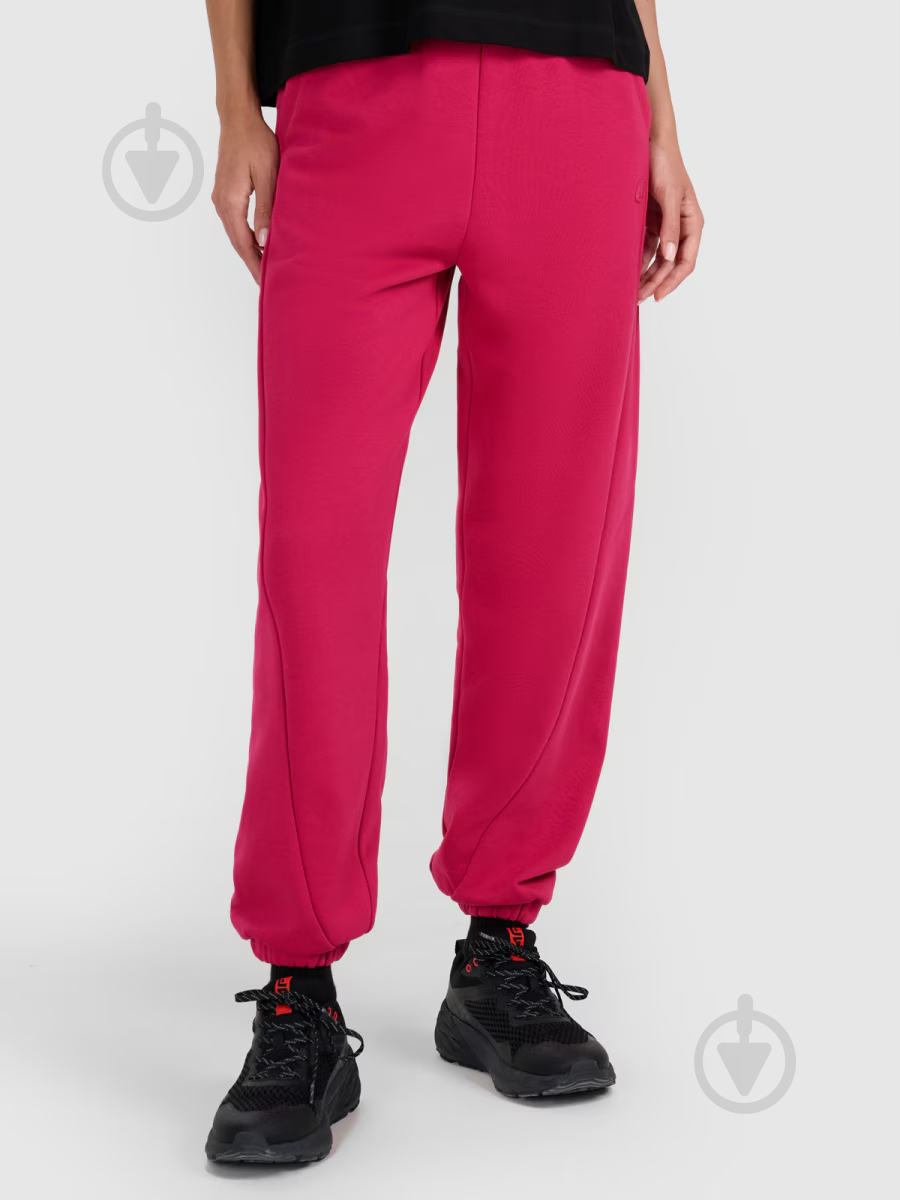 Штани 4F TROUSERS CAS F1205 4FWAW25TTROF1205-53S р. M рожевий - фото 1