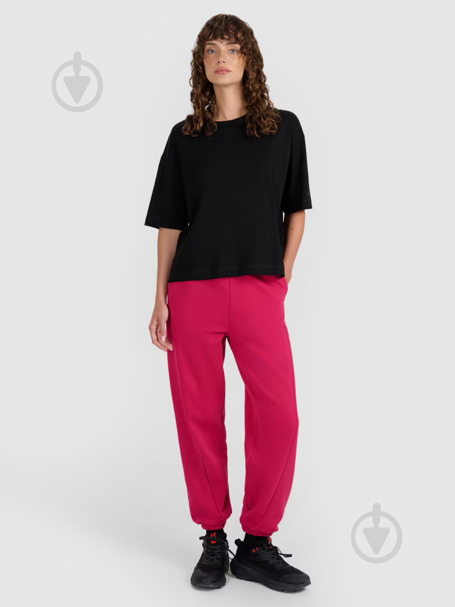 Штани 4F TROUSERS CAS F1205 4FWAW25TTROF1205-53S р. M рожевий - фото 2