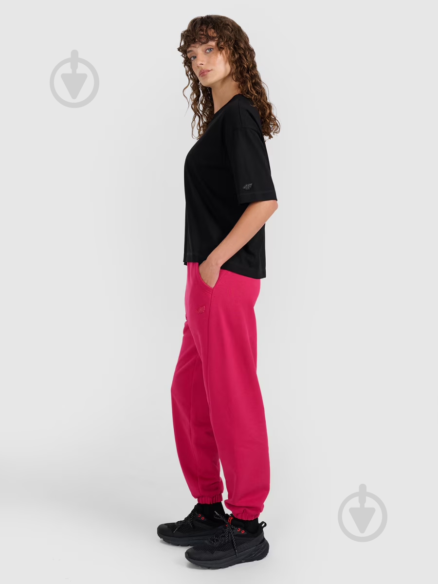 Штани 4F TROUSERS CAS F1205 4FWAW25TTROF1205-53S р. M рожевий - фото 4