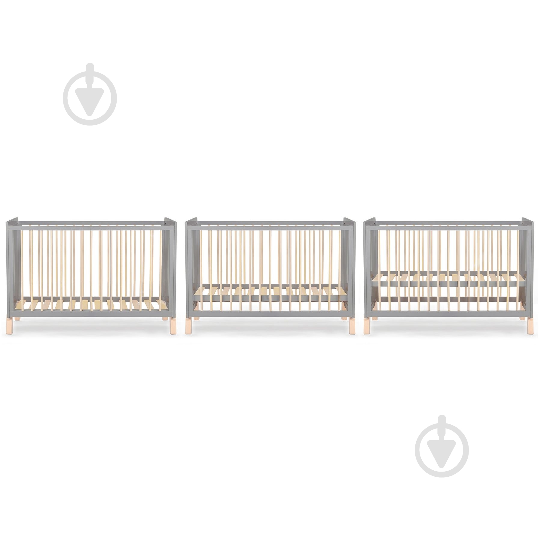 Ліжко Kinderkraft Nico Grey KKHNICOGRY000N - фото 5