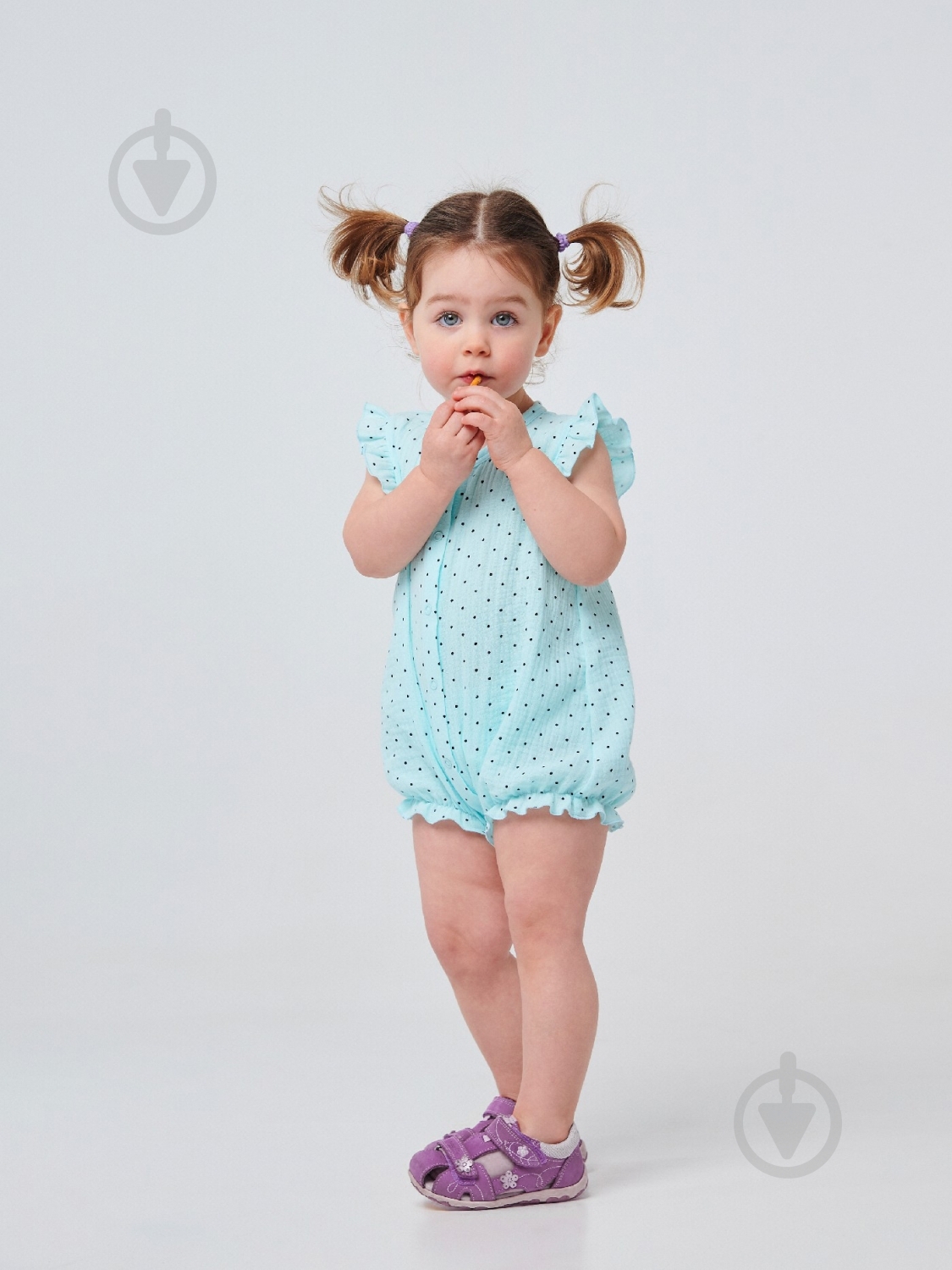 Полукомбинезон для девочки Smil р.68 бирюзовый 111282 - фото 1