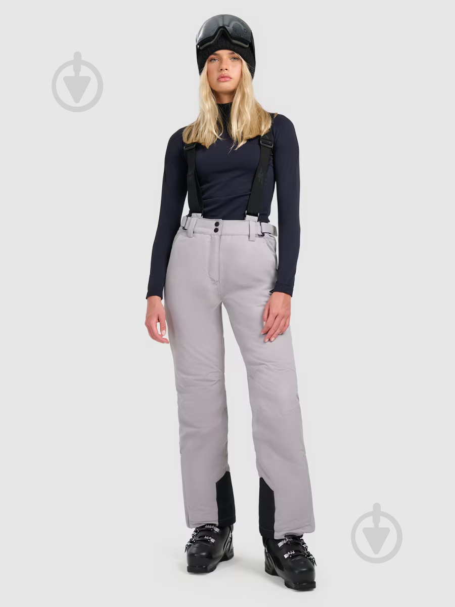 Брюки 4F TROUSERS FNK F1157 4FWAW25TFTRF1157-27S р. S серый - фото 2