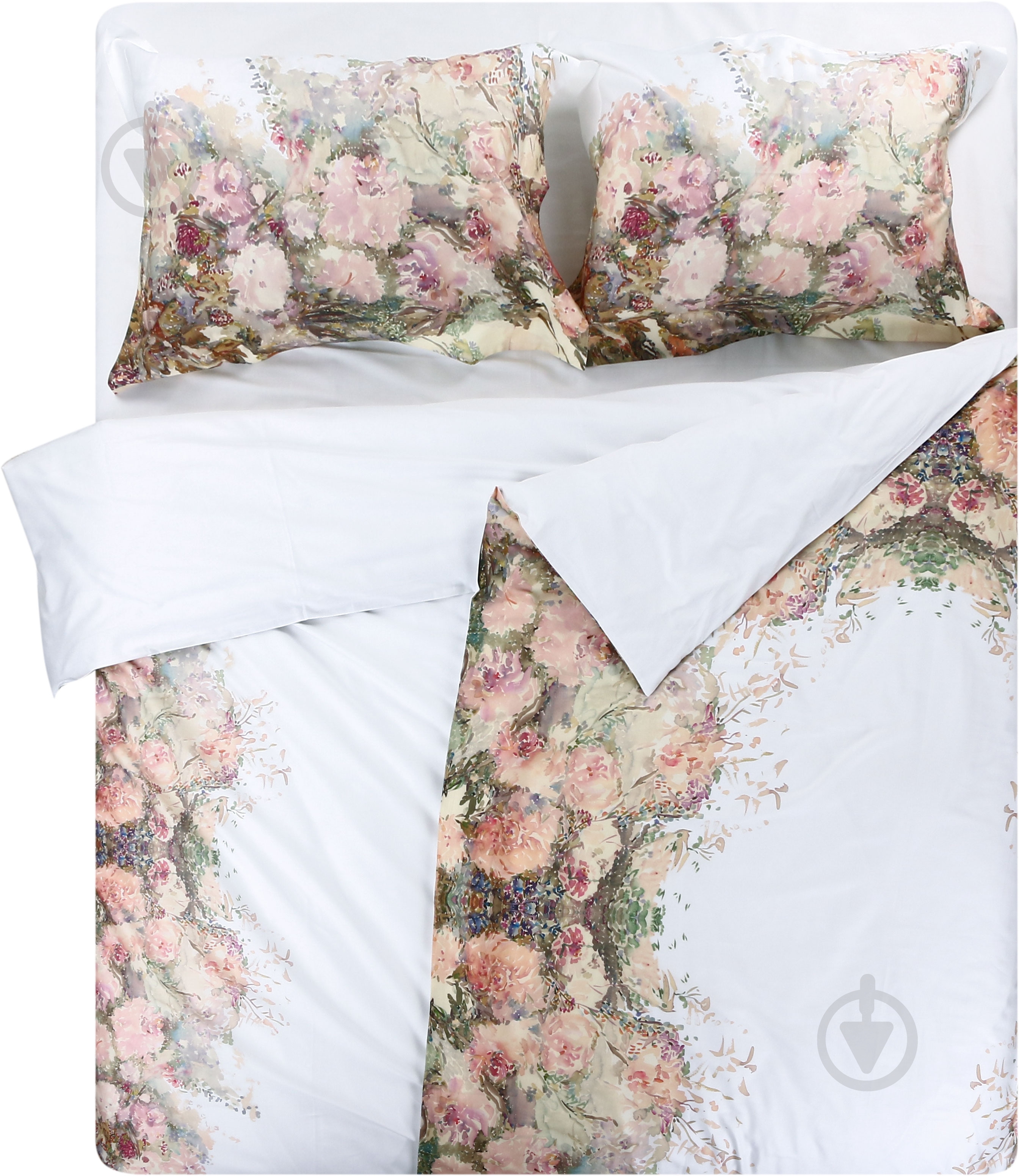 Комплект постельного белья Nostalgia семейный белый с рисунком Decoflux - фото 1 Комплект постельного белья Nostalgia семейный белый с рисунком Decoflux - фото 1