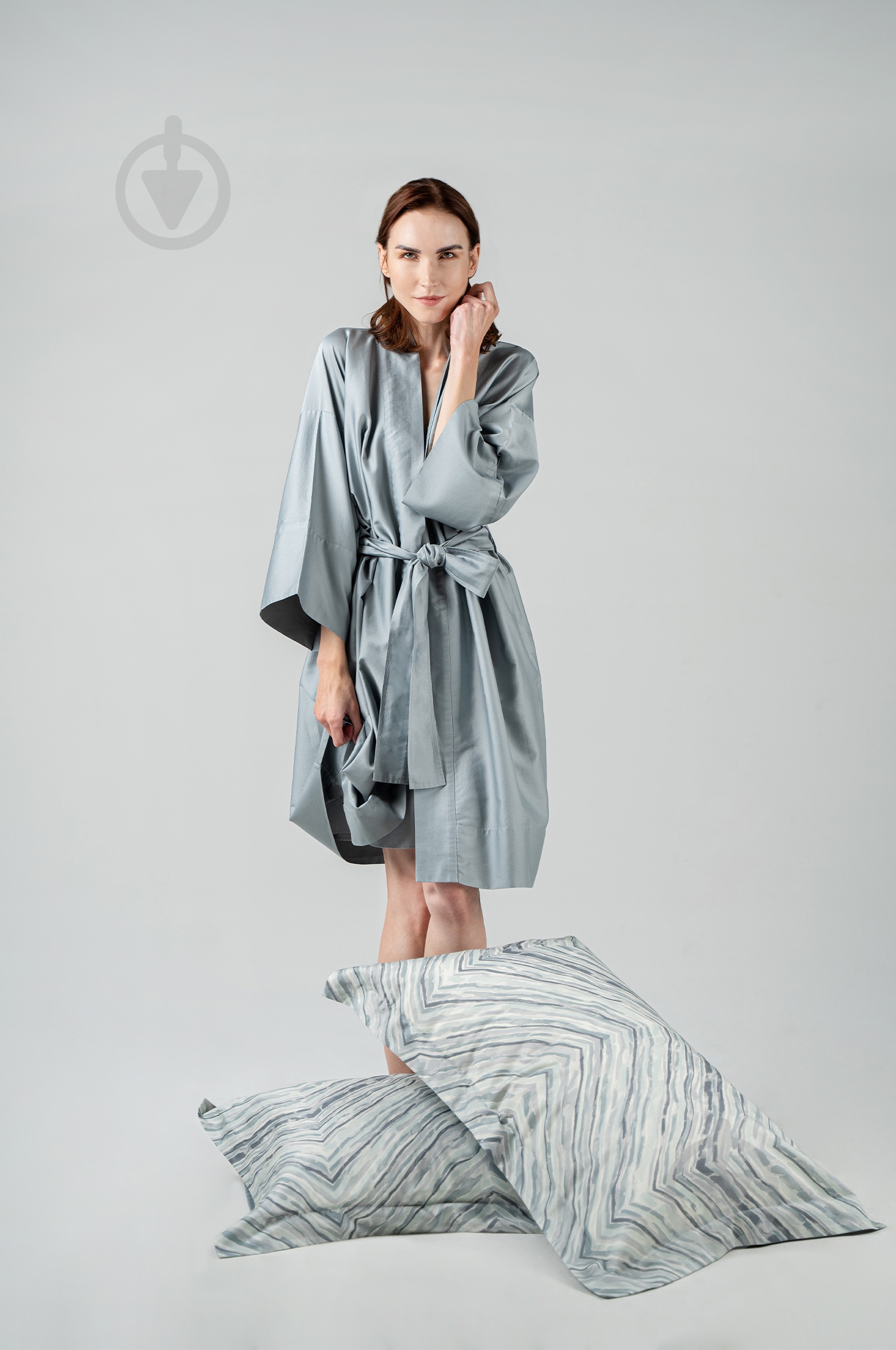 Комплект постельного белья Novel Dunes семейный голубой с рисунком Decoflux - фото 7 Комплект постельного белья Novel Dunes семейный голубой с рисунком Decoflux - фото 7