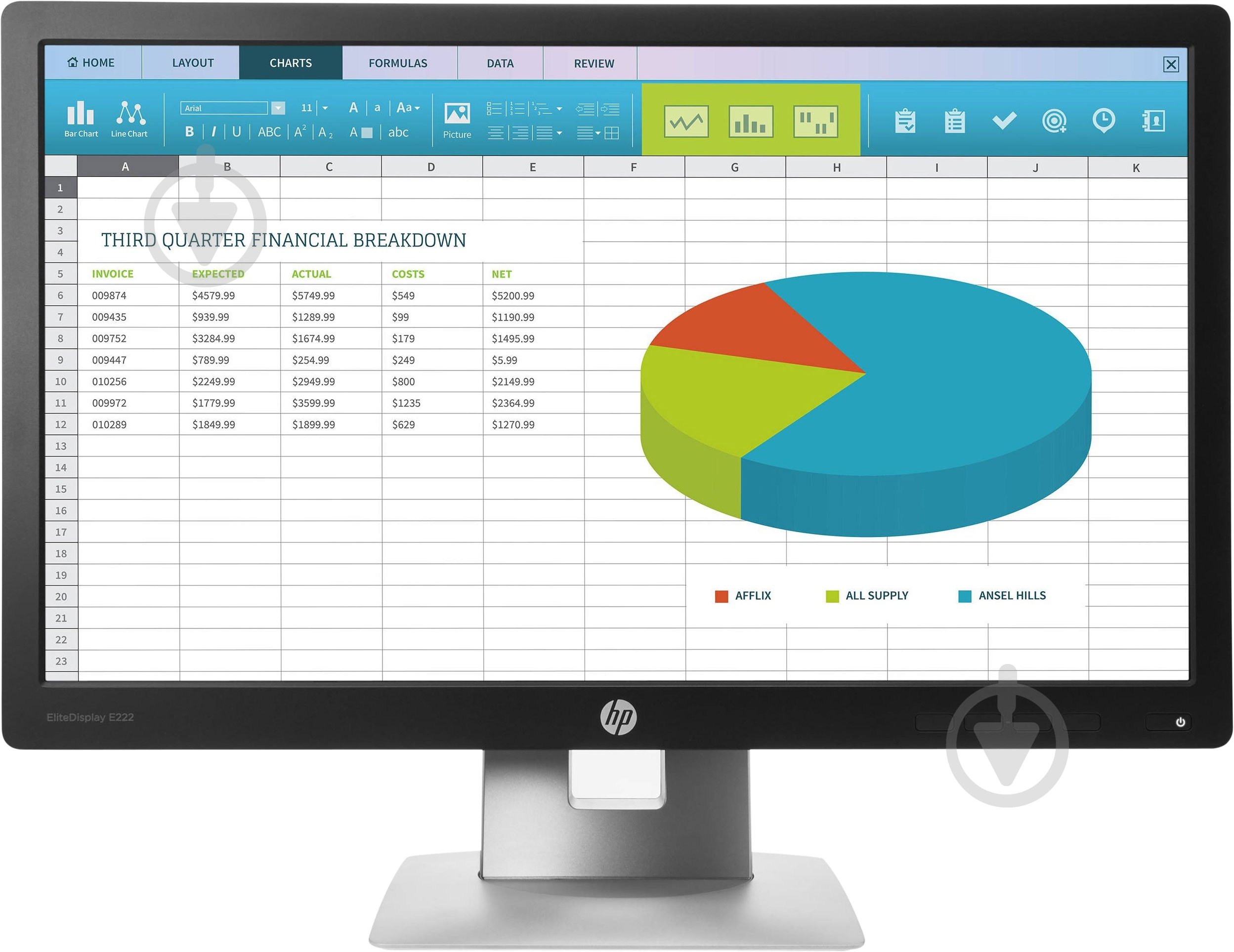 Монитор HP EliteDisplay E222 21,5" (M1N96AA) - фото 1 Монитор HP EliteDisplay E222 21,5" (M1N96AA) - фото 1