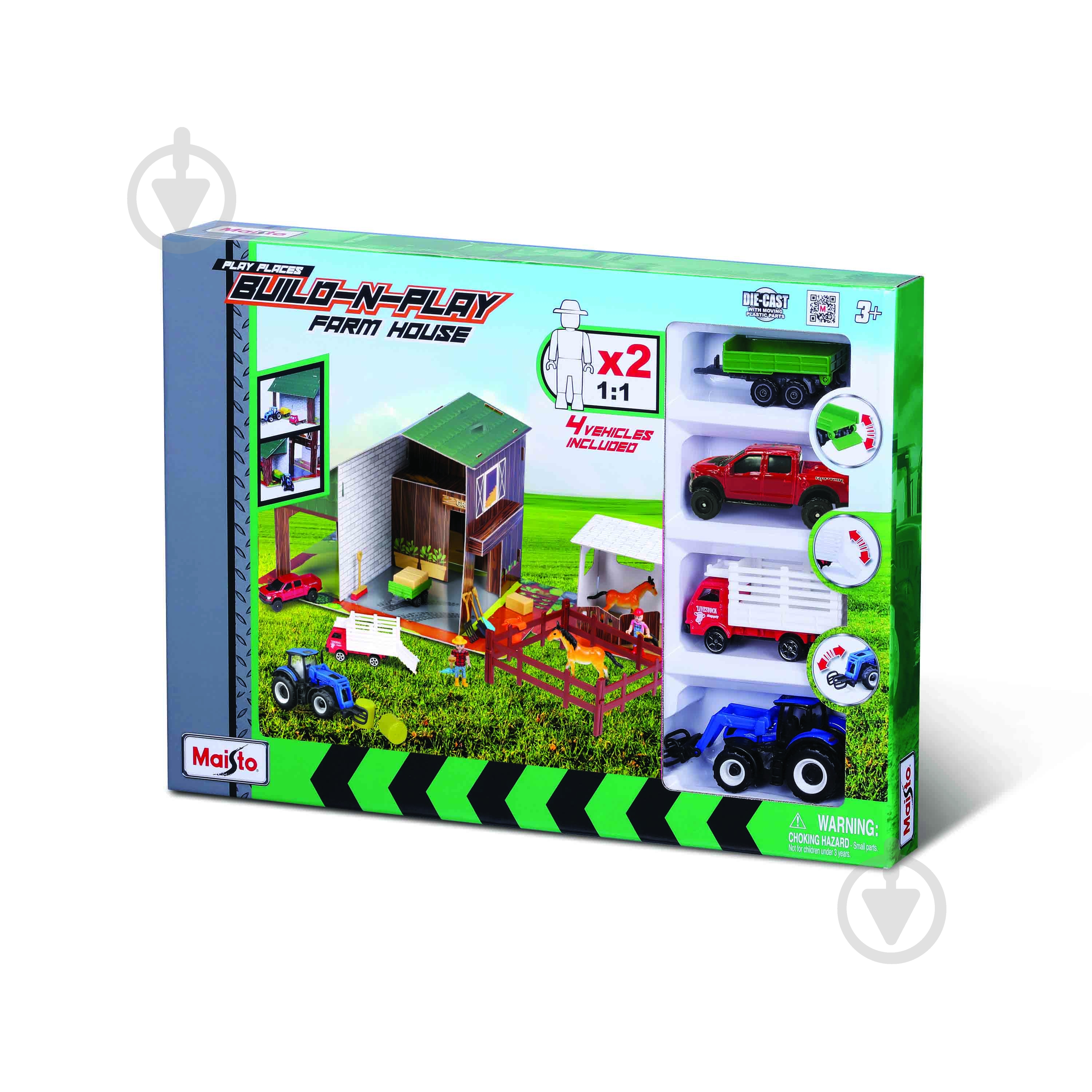 Игрушечный набор Maisto Mini Work Machines Ферма 12572 - фото 2