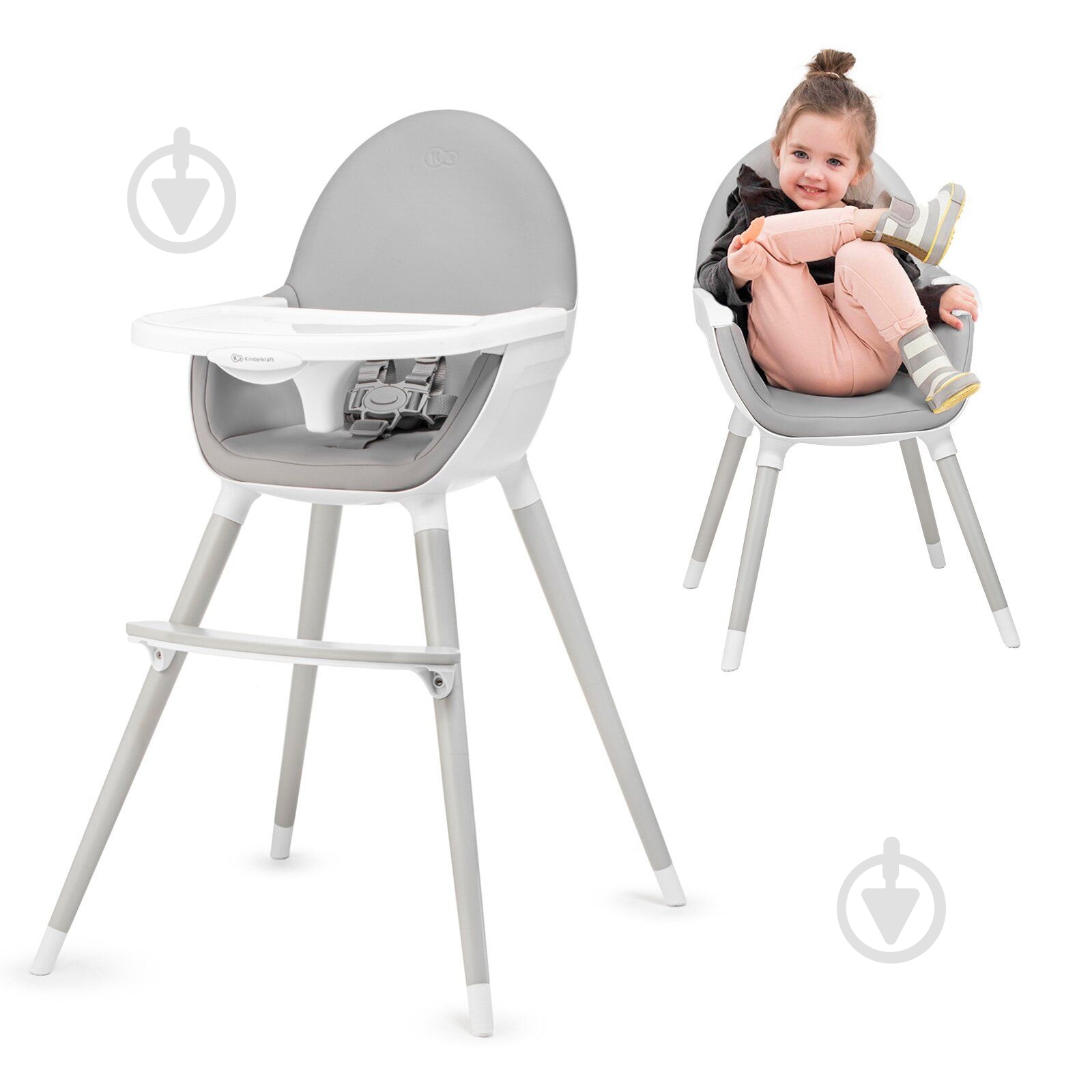 Стільчик для годування Kinderkraft Fini Gray Leg - фото 7