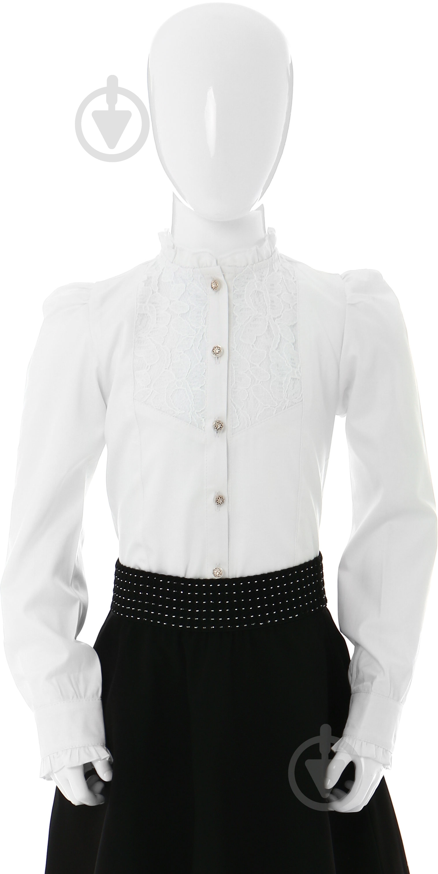 Блуза Зиронька р.152 белый 3634-1 - фото 1