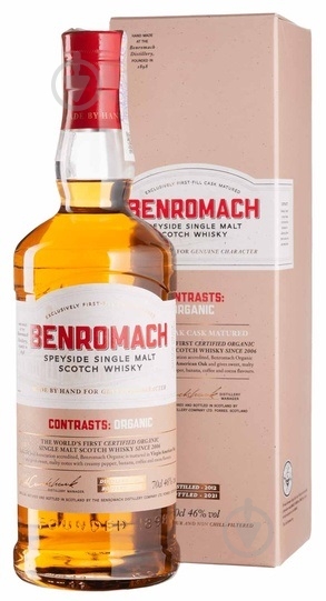 Віскі Benromach односолодовий "Benromach Organic" 0,7 л - фото 1