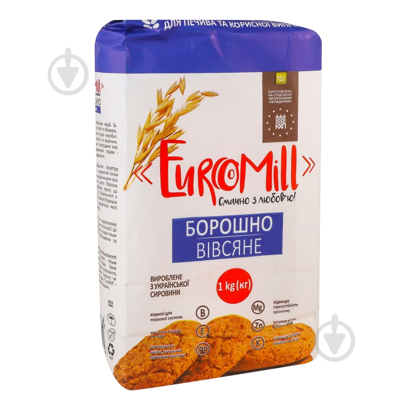 Борошно EuroMill вівсяне м/у 1кг - фото 2 Борошно EuroMill вівсяне м/у 1кг - фото 2